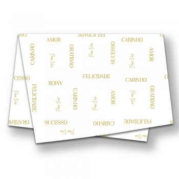 POLI SUJINHO DECORADO ESSÊNCIA 49cm x 69cm Pacote 50 Folhas BRANCO