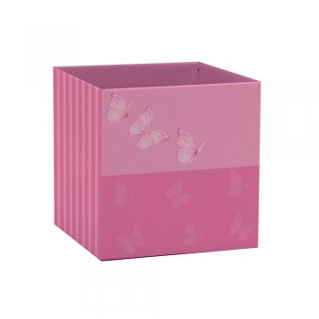 CACHEPOT PAPER QUADRADO BUTTERFLY Pote 15 (15cm x 15cm x 15cm) Pacote 10 Peças .
