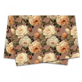 PAPEL DE SEDA DECORADO GIULLIA 50cm x 70cm Pacote 50 Folhas .