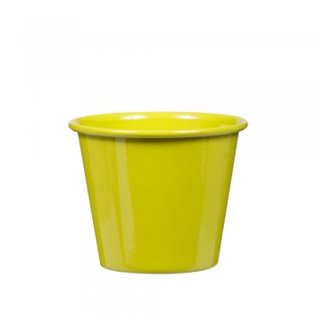 CACHEPOT ALUMÍNIO . . Pote 11 1 PEÇA AMARELO
