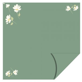 POLI PEROLIZADO ELITE 60mc DUPLA FACE DAISY 58cm x 58cm Pacote 25 Folhas .