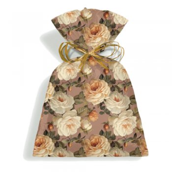 SACO PEROLIZADO PRESENTE GIULLIA 20cm x 29cm Pacote 50 Peças .