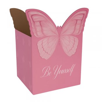 CACHEPOT PAPER QUADRADO FLY 3D BUTTERFLY Pote 15 (15cm x 15cm x 15cm) Pacote 10 Peças .
