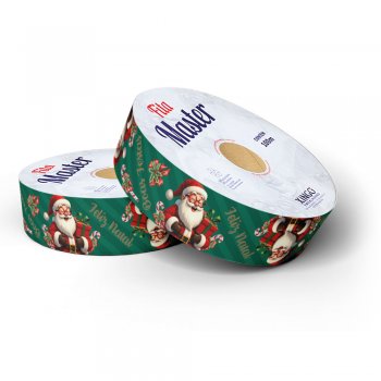 FITA MASTER DECORADA DOCE NATAL 32mm X 100m 1 Rolo .