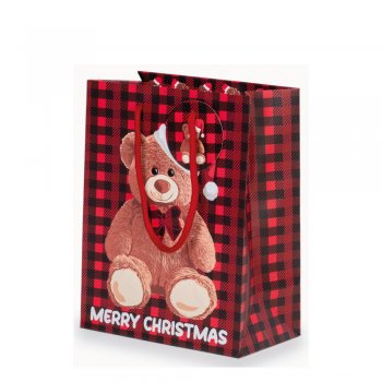 SACOLA . TEDDY NOEL 23549 26cmX12cmX32cm .