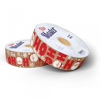 FITA MASTER DECORADA NATAL HOHOHO 32mm X 100m 1 Rolo .