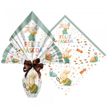 POLI PEROLIZADO PRATIC CAÇA AOS OVOS 39cm x 39cm Pacote 25 Peças .