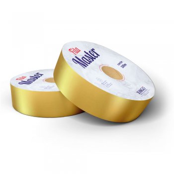 FITA MASTER METALIZADA MATTE . LISA 32mm X 100m 1 Rolo OURO
