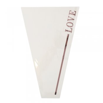 BOUQUET CONE VIVACE LOVE 28cm X 9cm X 44cm 30 PEÇAS .