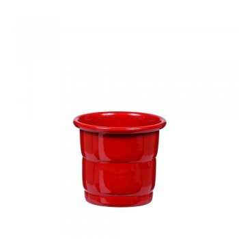 CACHEPOT ALUMÍNIO . . Pote 6 1 PEÇA VERMELHO