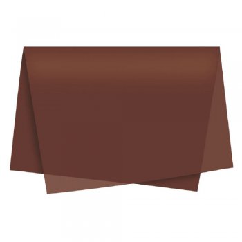 PAPEL DE SEDA LISO . 50cm x 70cm Pacote 100 Folhas MARROM