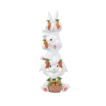 TORRE COELHO DEC C/CENOURA BCO/LJA 42,5CM (PASTRIES) C/1 UN 1099896