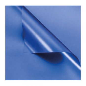 POLI METALIZADO PLATINUM 50MC DUPLA FACE LISO 70cm X 70cm PACOTE 20 FOLHAS AZUL JCZ007