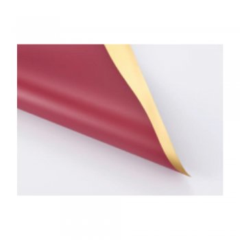 POLI MATTE PLATINUM 50MC DUPLA FACE LISO 70cm X 70cm PACOTE 20 FOLHAS BORGONHA OURO LJSY010