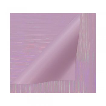POLI STARLIGHT PLATINUM 50MC DUPLA FACE LISO 58cm X 58cM PACOTE 20 FOLHAS ROSA LAVANDA / LAVANDA QSWL006