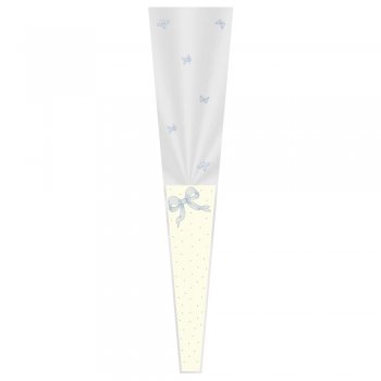 BOTÃO CONE DECORADO CHARLOTTE 12cm x 3cm x 50cm Pacote 100 Peças