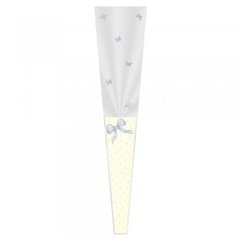 BOTÃO CONE DECORADO CHARLOTTE 12cm x 3cm x 50cm Pacote 100 Peças