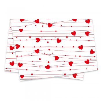 PAPEL DE SEDA DECORADO SINTONIA 50cm x 70cm Pacote 50 Folhas