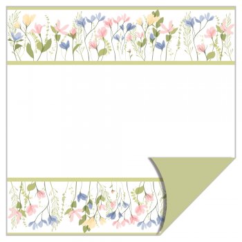 POLI PEROLIZADO ELITE 60mc DUPLA FACE JARDIM 58cm x 58cm Pacote 25 Folhas .