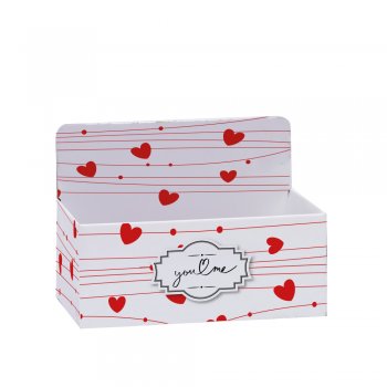 CACHEPOT PAPER HOT STAMPING RETANGULAR ALTO SINTONIA 24cm x 15cm x 10cm x 17cm Pacote 5 Peças .