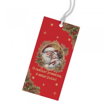 TAG . MAGIA DE NATAL 9cm x 5cm Pacote 10 Peças .