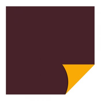 POLI PEROLIZADO ELITE 60mc DUPLA FACE LISO 49cm x 69cm Pacote 25 Folhas MARROM / MANGO