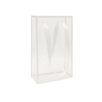 SACOLA LILLE BORDA 34cm x 9cm x 13cm Pacote 10 Peças BRANCA
