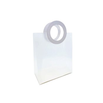 SACOLA LILLE ALÇA COURINO 20cm x 10cm x 23cm Pacote 10 Peças BRANCO