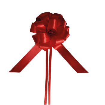 LAÇO FÁCIL CETIM LISO . 30mm x 126cm Pacote 12 Peças VERMELHO 07