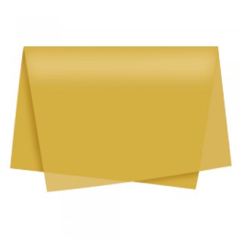 PAPEL DE SEDA METALIZADO . 50cm x 69cm Pacote 50 Peças OURO