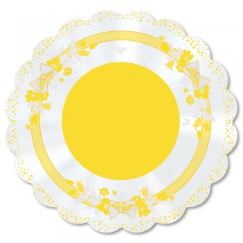 POLI REDONDO LAÇO Ø 68cm Pacote 50 Folhas AMARELO